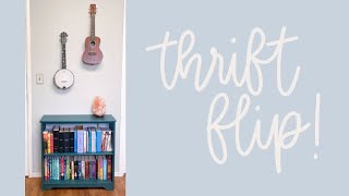 thrift flip bookshelf and ukulele wall hangers! (creating a wall in my bedroom)✨