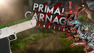 ONLY USING A HANDGUN IN PRIMAL CARNAGE: The Ultimate Challenge!