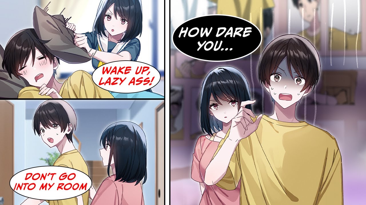 [Manga Dub] My step sister hates me and tells me to never enter her room, but... [RomCom]