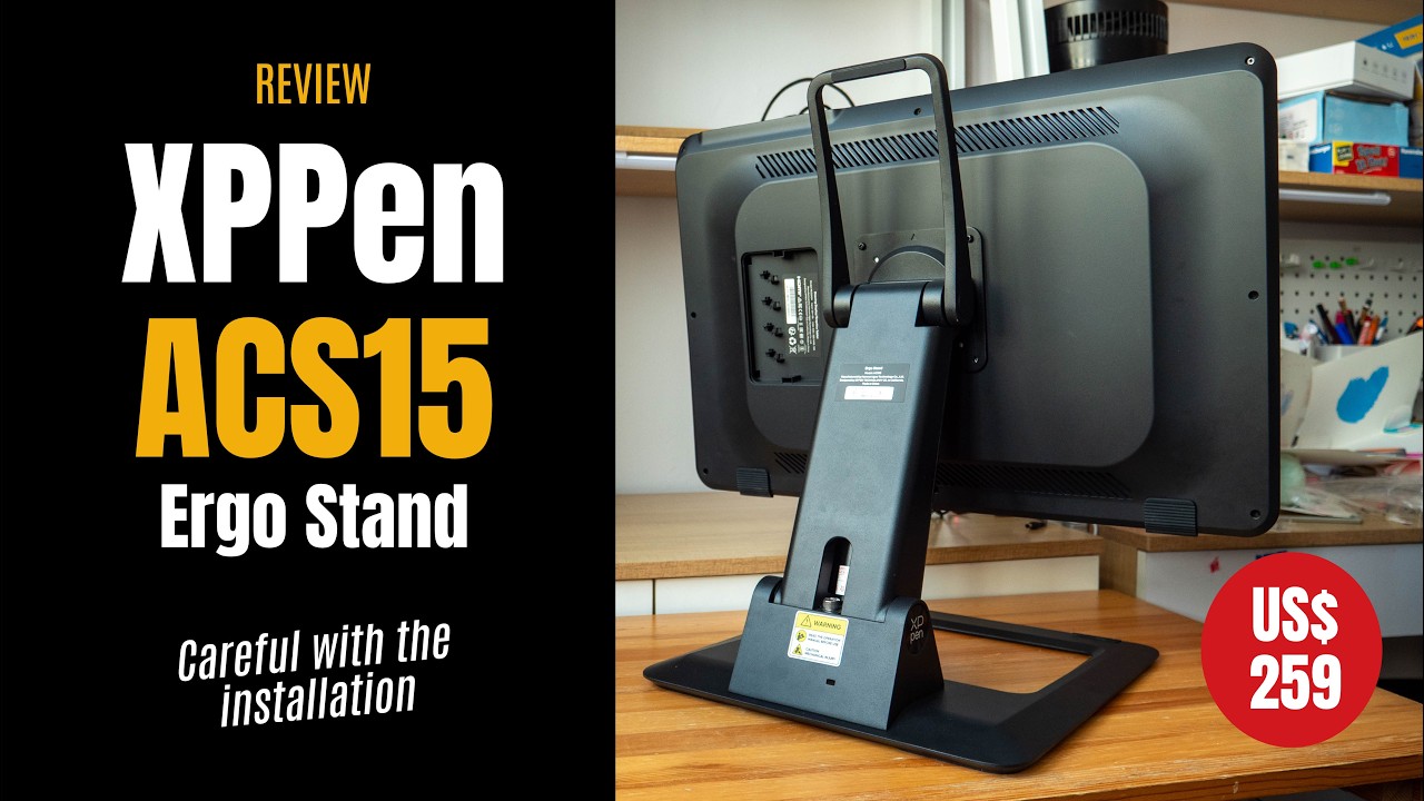 XPPen ACS15 Ergo Stand (review): Good, but careful with the