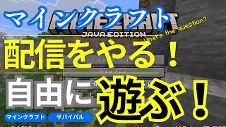 【マイクラ生放送】今日ものんびりサバイバル！自由気ままに建築＆冒険！