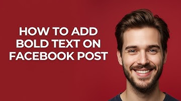 How To Add Bold Text On Facebook Post - UPDATED!