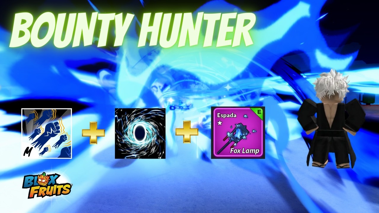 Bounty Hunting Combo | Fox Lamp + God human - Blox Fruits