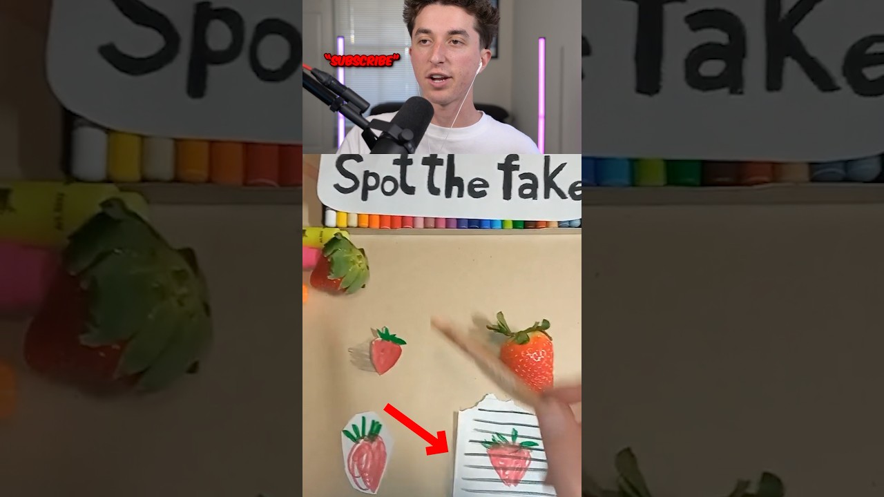 Spot The Fake Fruit 😱🤯😱