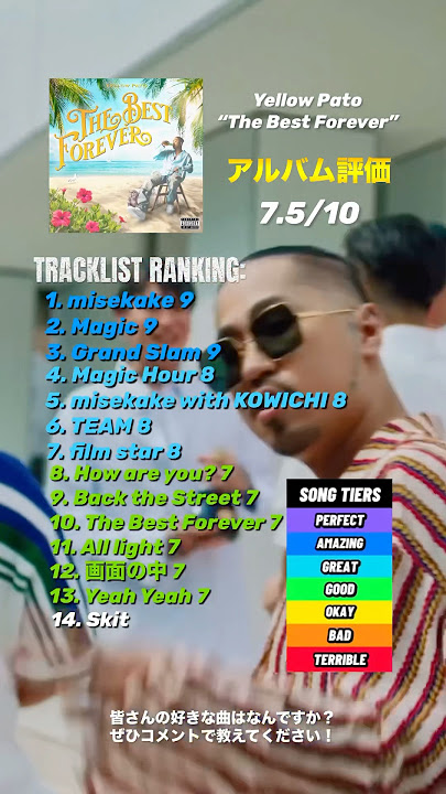 \アルバムレビュー/ Yellow Pato - “The Best Forever” #shortvideo #yellowpato