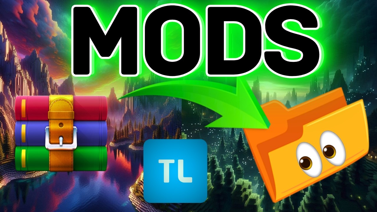 como poner mods en zip o rar en Minecraft Tlauncher actualizado para