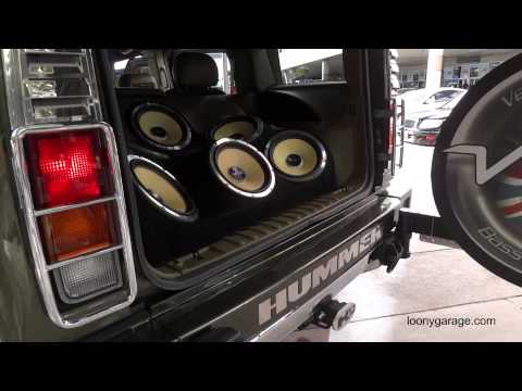 Hummer H2 With Custom Sound System @ SEMA
