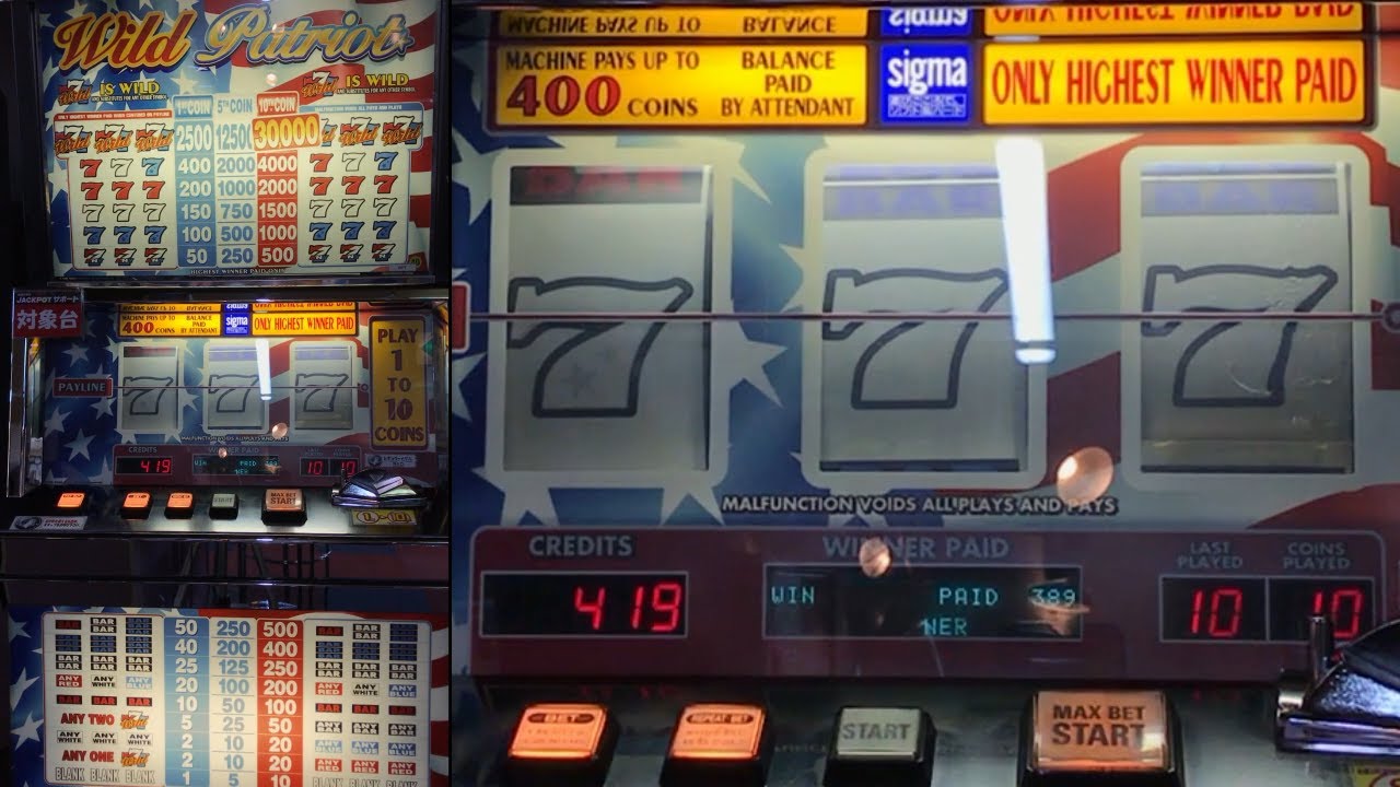 【Wild Patriot】Red and white blue and high dividend! Retro mechanical slot