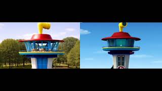 Paw Patrol Elevator Sequence S01E01 Real Life V.s Cartoon Version