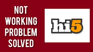 How To Solve Hi5 App Not Working(Not Open) Problem|| Rsha26 Solutions screenshot 1
