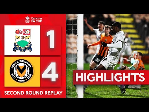 Barnet 1-4 newport county | exiles secure third round spot! | emirates fa cup 2023-24