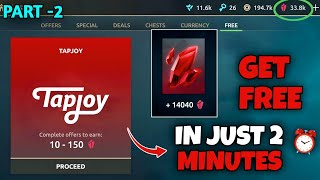 How To Get 14,000+ Free Gems 💎🤯 TapJoy Best Games to Earn Gems FAST | Shadow Fight 4 Arena | Part-2 screenshot 2