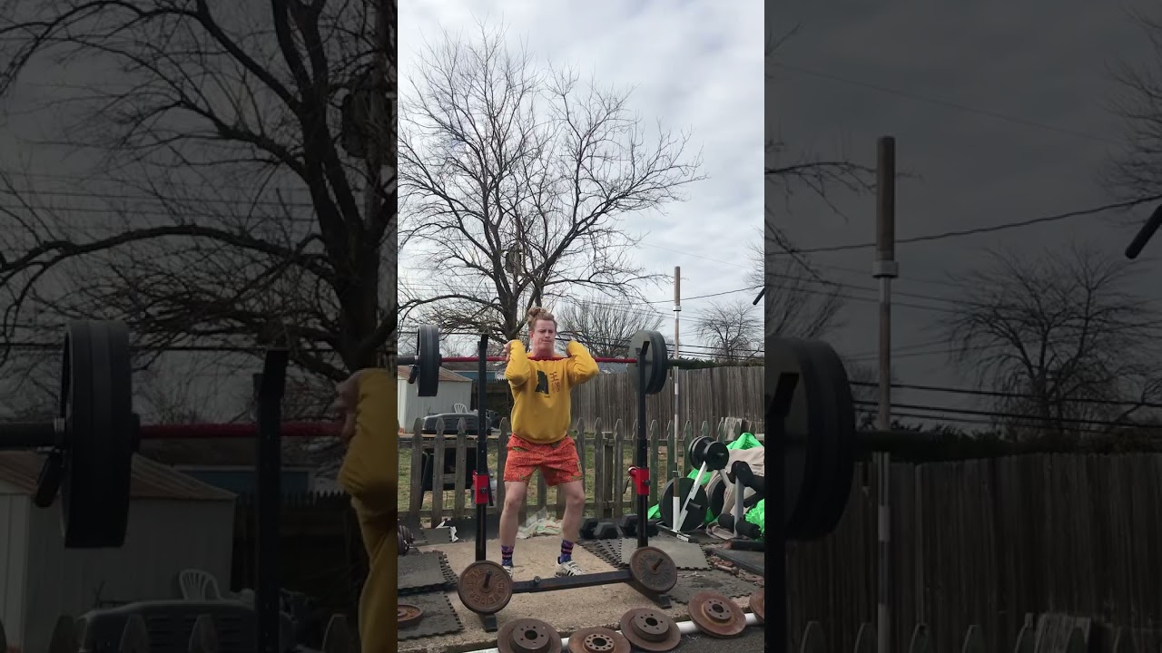 315lbs on front squats 