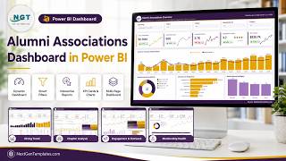 Alumni Associations Dashboard in Power BI screenshot 1