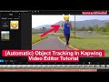 Semi automatic object tracking in kapwing editor face blurring tutorial