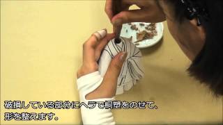 【真多呂人形】ボディの修正～木目込み人形キットの作り方