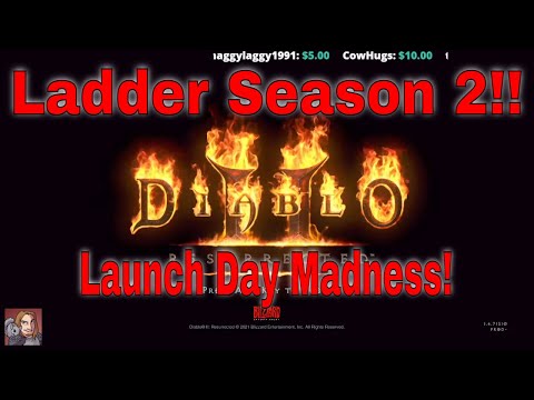 D2R 2.5 Ladder S2 Launch Day! (Last One To Hell Is A Rotten Egg)