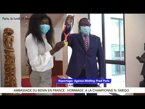 HOMMAGE à la Championne N. YARIGO À L'AMBASSADE DU BÉNIN EN FRANCE