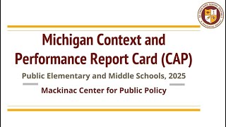 Au Gres-Sims Michigan Context and Performance Report Card (CAP) Presentation