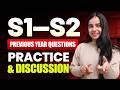 S1 S2 PRACTICE QUESTIONS PYQs