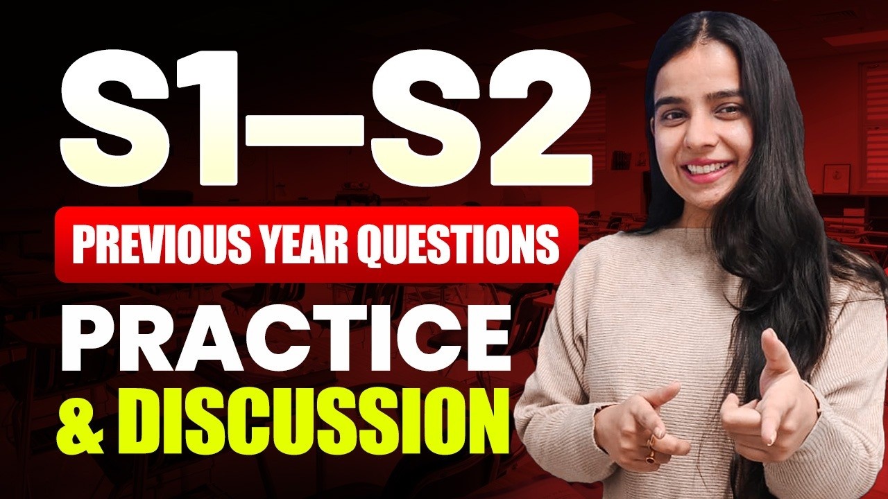 S1 S2 PRACTICE QUESTIONS PYQs - YouTube