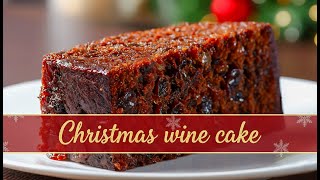Wine Cake Recipe | Soft & Moist Christmas Fruit Cake | Bakery Style screenshot 3