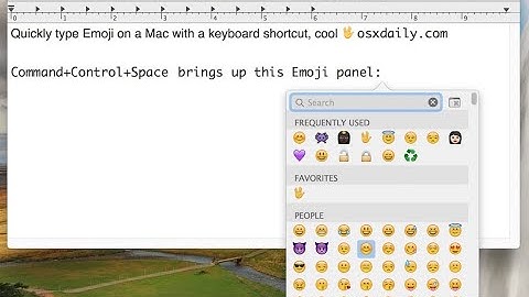 How to use Emojis on my Mac
