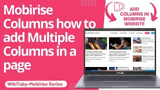 mobirise columns how to add multiple columns in a page, website builder