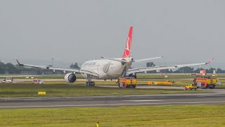 [HD] A330 EMERGENCY LANDING AT MANCHESTER AIRPORT 🛬🔥🚒