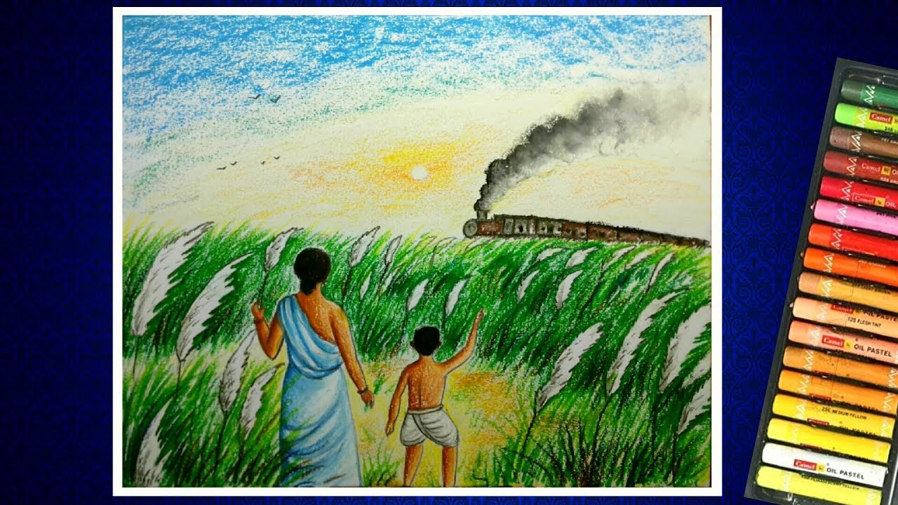 AUTUMN SEASON DRAWING ||DRAWING DURGA PUJA EASY