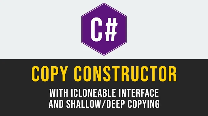 C# ICloneable and Copy Constructor Step by Step