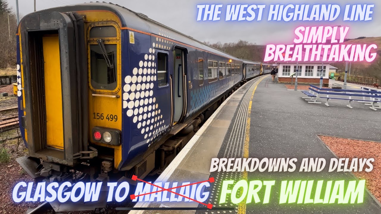 The Breathtaking West Highland line, Glasgow Queen Street to Mallaig.