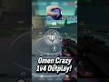 OMEN CRAZY 1v4 Clutch #valorant #valorantclutchmoments #valorantclips #valoranthighlights #shorts