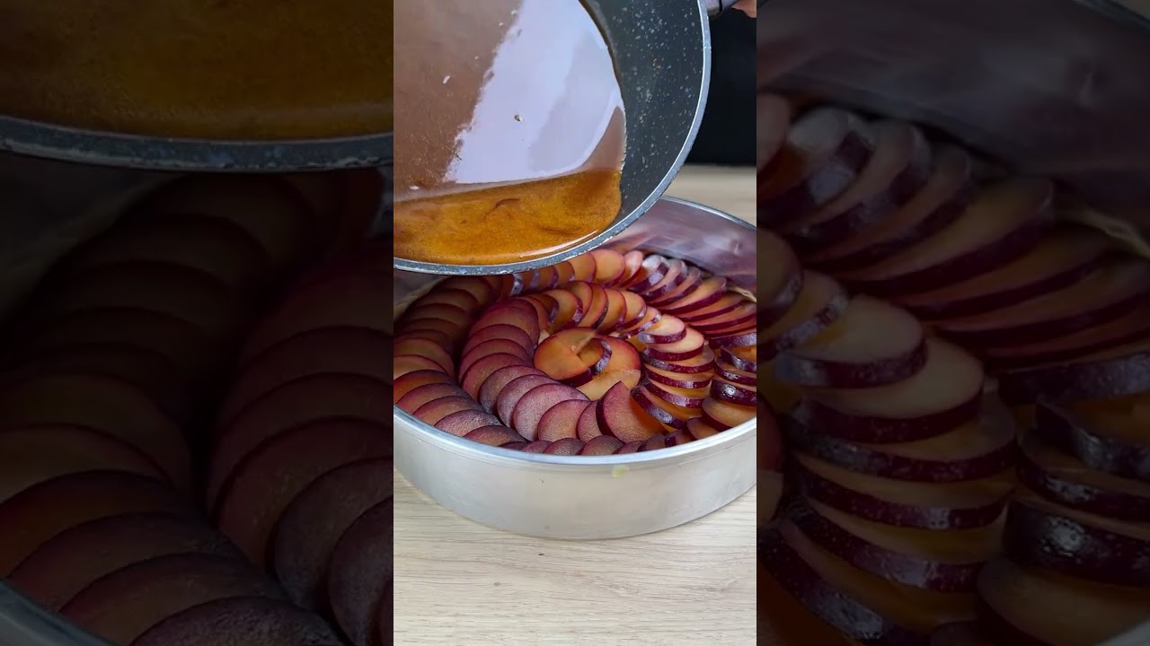 Сливовый пирог. Очень вкусно, прямо как из изысканной пекарни.