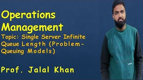 Single Server Infinite Queue Length (Problem- Queuing Models)