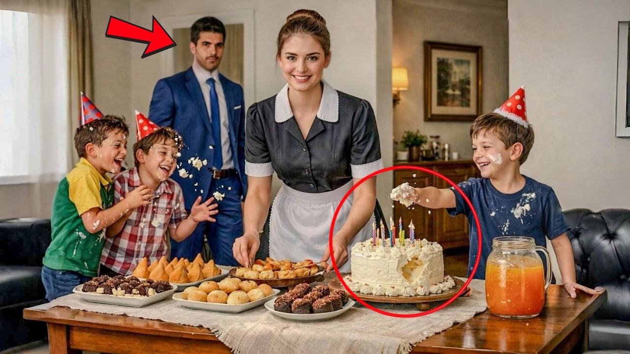 Le milliardaire triste car personne ne se souvenait de son anniversaire jusqu’à la femme de ménage