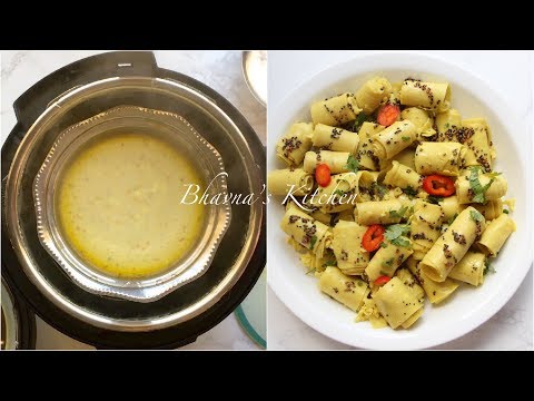 Khandvi (Paturi) in Instant Pot Cosori Electric Pressure Cooker Video Recipe | Bhavna's Kitchen