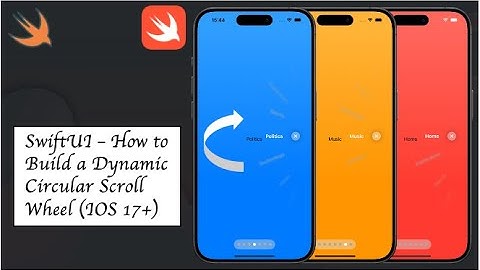 SwiftUI -  Expandable Dynamic Circular Scroll Wheel Picker (2024, IOS 17+)
