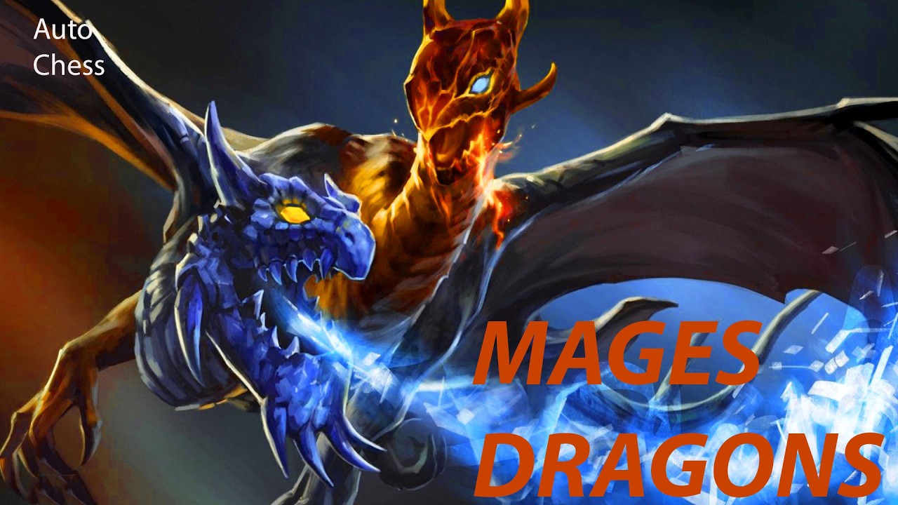 Дота 2 кастомка-шахматы: Драконы Маги
