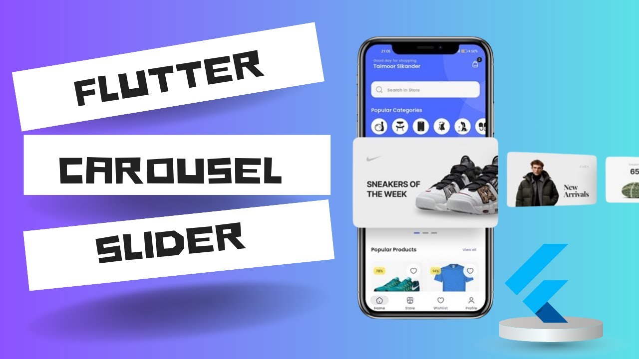 Flutter Carousel Slider || Image Slider - YouTube