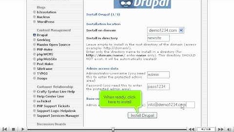 Setting up your account information in Drupal - Drupal Tutorial