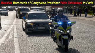 Mive Motorcade Of Conese President Félix Tshisekedi In Paris