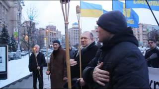 Вшанування Р.Шухевича та Н.Хасевича на Майдані 5.03.2012