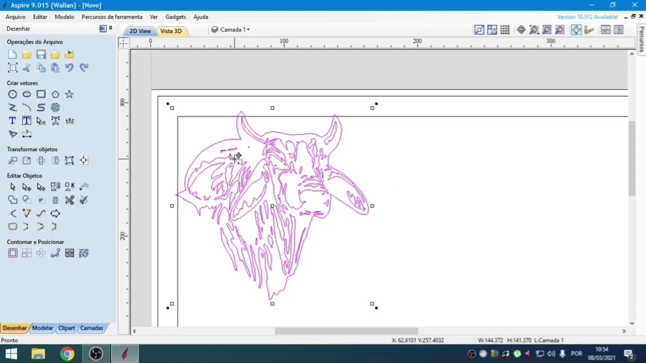ASPIRE 9.0 vídeo 1, como fazer vetor a partir de uma imagem