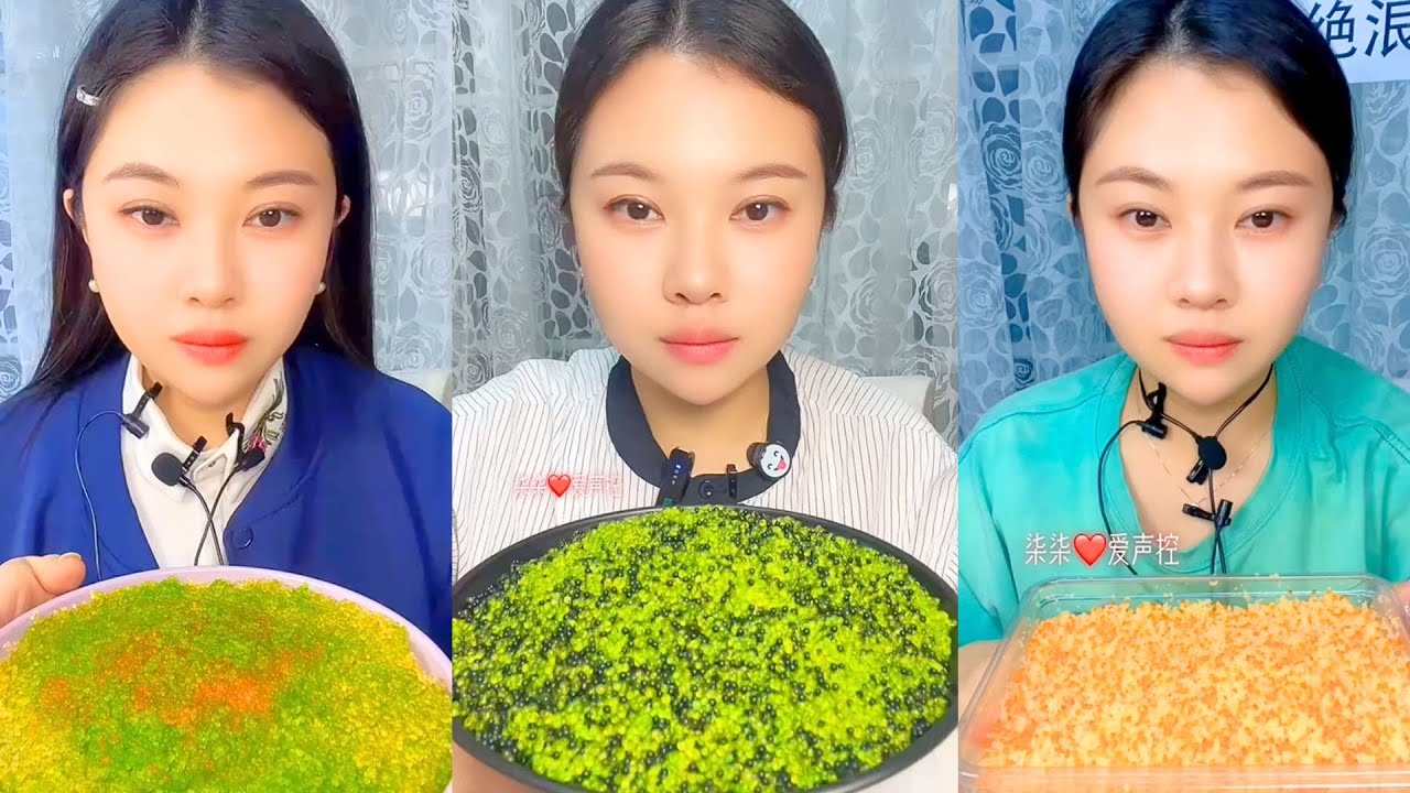 Chinese Colorful Fish Roe ASMR Eating | Soft Pop & Crunch Seafood Mukbang #13