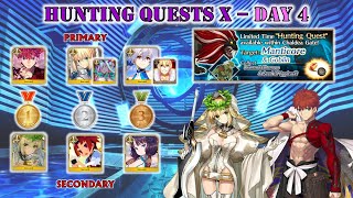 FGO NA Hunting Quest X Day 4 Manticore Goblin Hunt 3T farming 6 5 slot