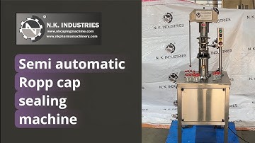 Semi automatic Ropp cap sealing machine / semi auto Ropp capping machine  - nkindustries
