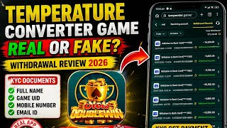 Temperature Converter Game Real Or Fake | Temperature Converter Game Withdrawal Review 2026 real