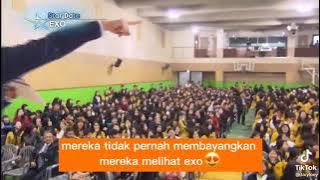 ketika kai kembali ke sekolahnya, dia sampai salting dong 😆 || kai exo
