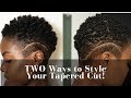TWO Easy Ways to Style Tapered Cut! | Curl Sponge + Wash n Go | Big Chop | Nia Hope